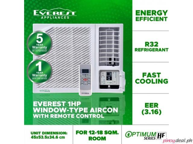 Everest Window-type 1hp aircon with remote control