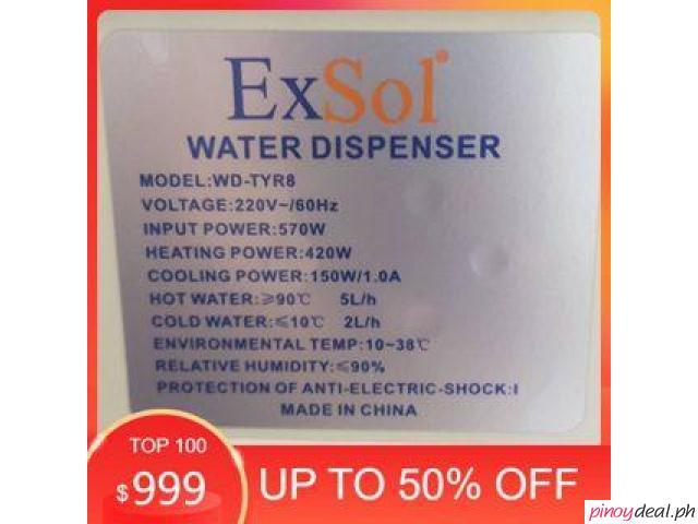 ExSol Hot & Cold Table Top Water Dispenser (WD-TYR8) - Philippines Buy ...