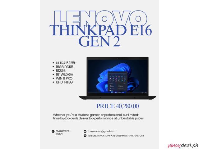LENOVO THINKPAD E16 GEN 2
