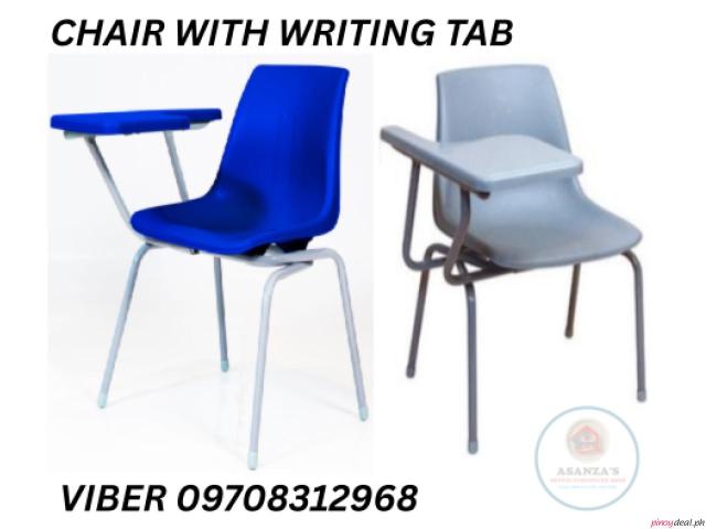 plastic scool chair with armrest