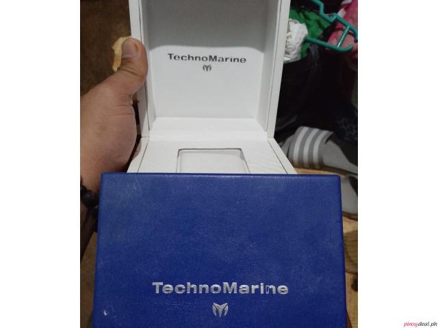 Technomarine Mens Watch Black Reef Green