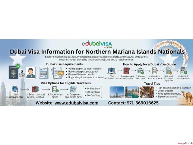 Dubai Visa Information for Northern Mariana Islands Nationals