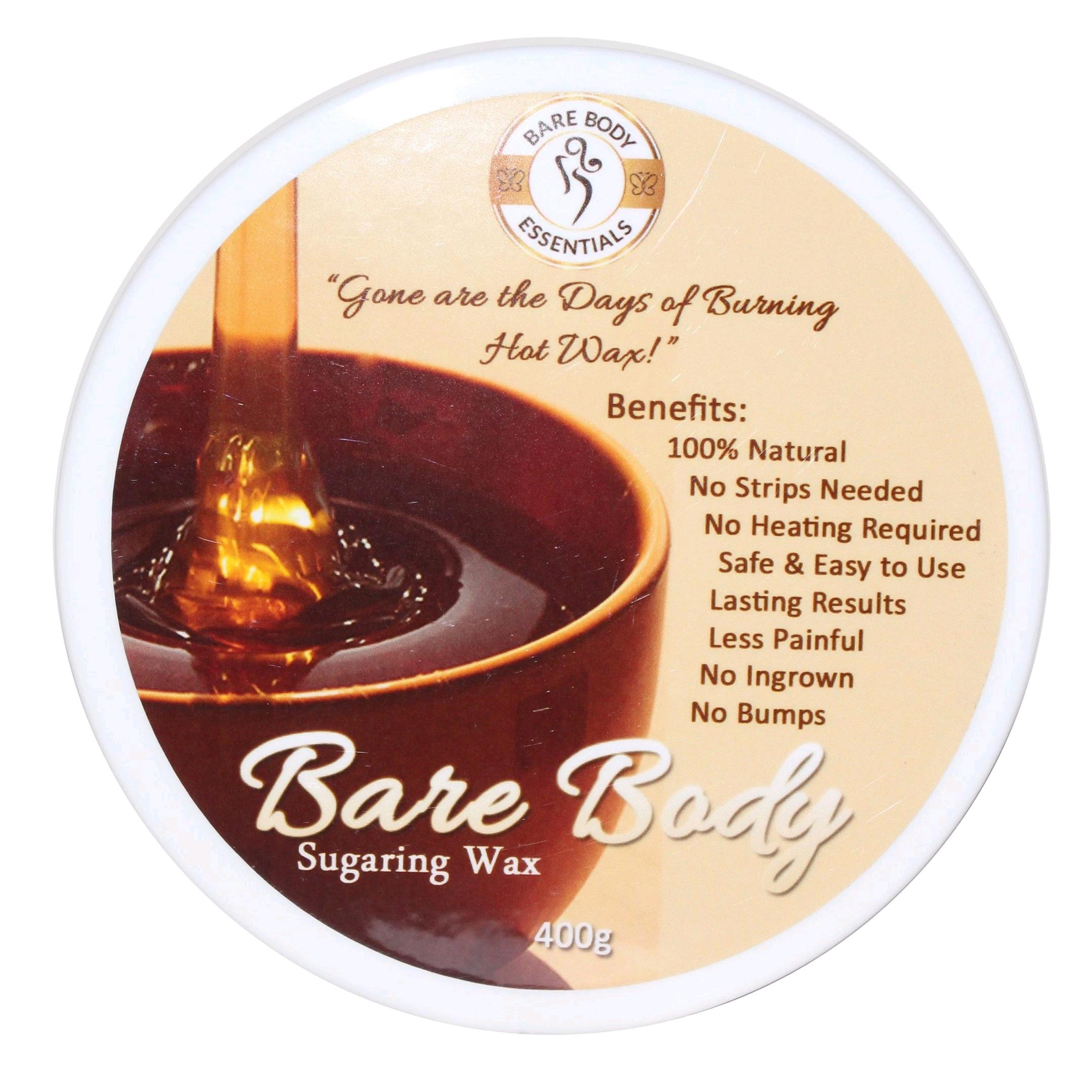 Bare Body Sugar Wax Regular (400g) No Strips Needed 100 Natural