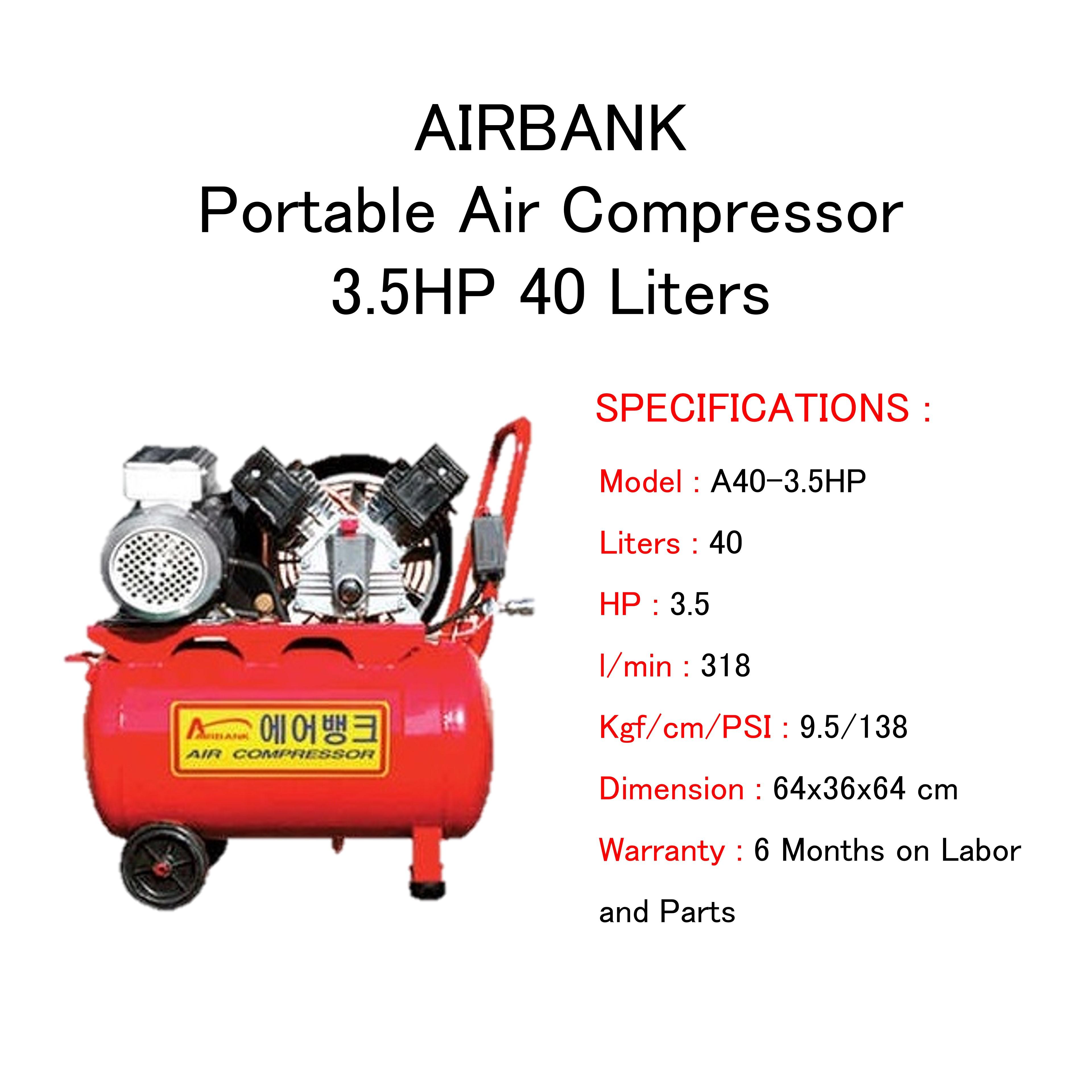 Airbank Air Compressor 3.5HP 40L Manila Philippines Buy and Sell