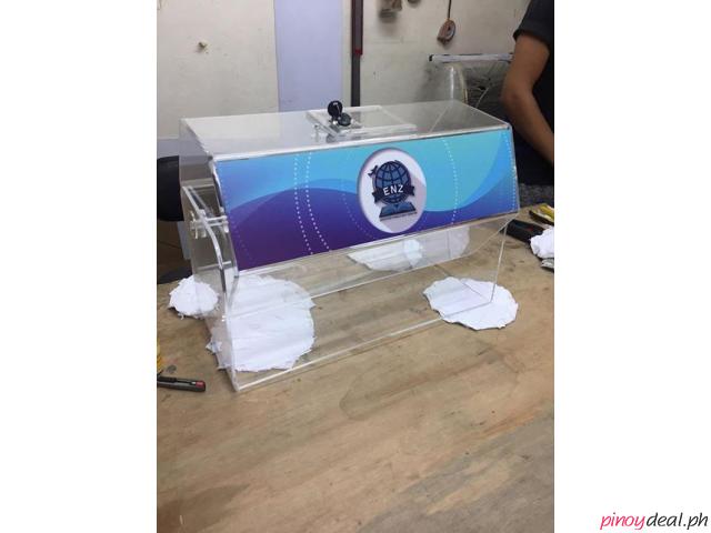 Tabayolo Raffle ACRYLIC TAMBIOLO WITH STAND TABLE TOP FOR RAFFLE GAME FOR SALE FOR RENT ...